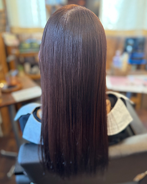 ヘアカラー×ミラジェリィ質感コントロール