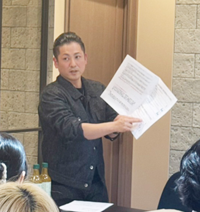 INFINITY 尼崎 ヘッドスパ講師活動 写真