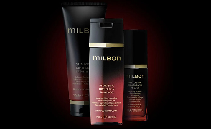 INFINITY 尼崎で取り扱っているGLOBAL MILBON プレミアムラインヘアケア 写真