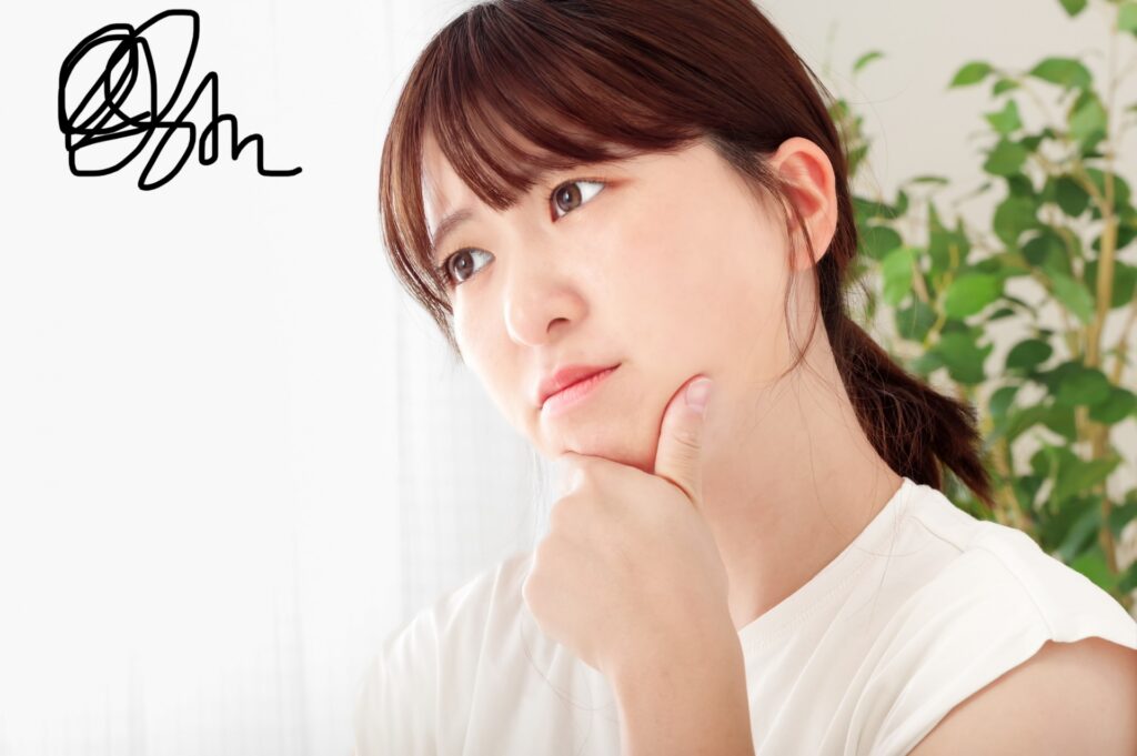 ヘッドスパがリピートにつながらない理由を考えるお客様のイメージ