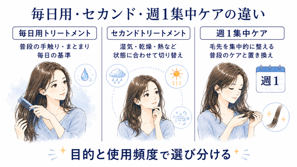乾いた日と雨の日で変わる髪のうねりと広がりの比較