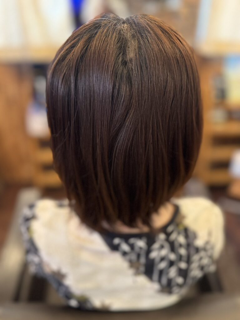 プレトワ9レベルピンク施術前｜自然なブラウンカラーのボブスタイル