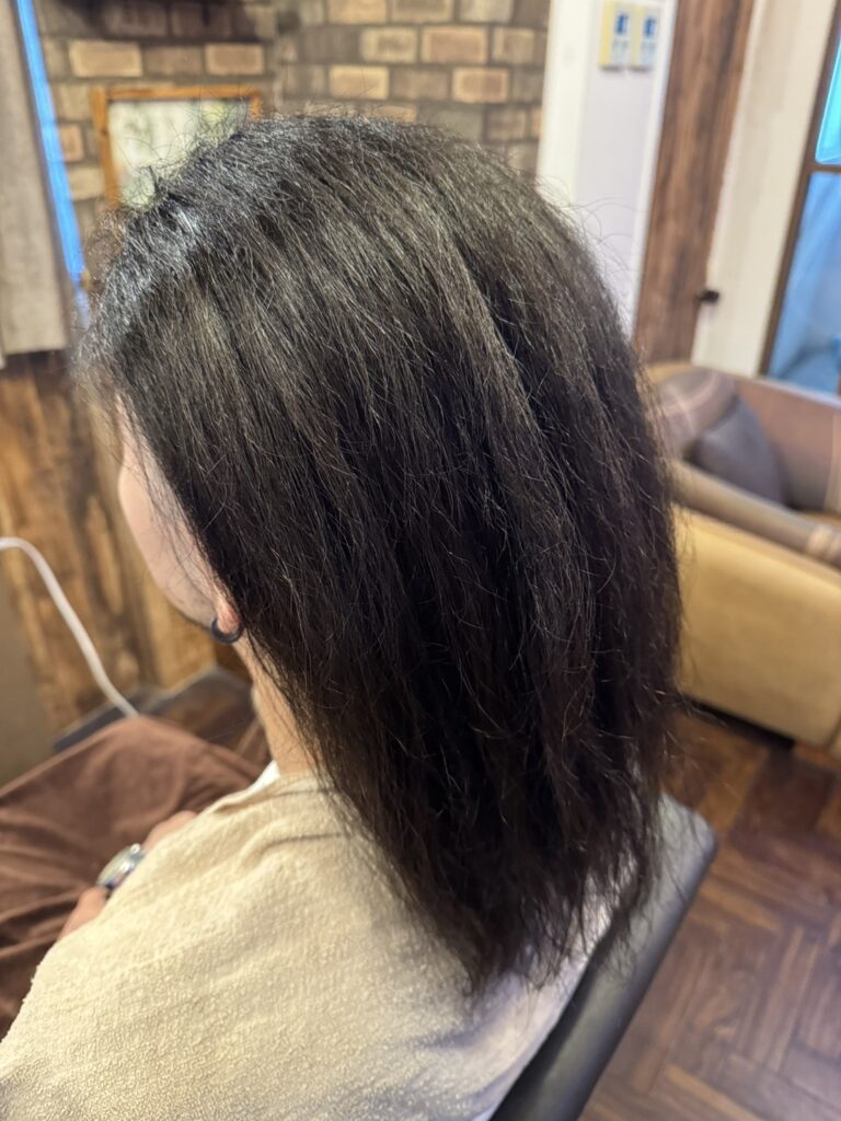 ミルボン ソフトグリースを使用する前のメンズヘア|尼崎INFINITY